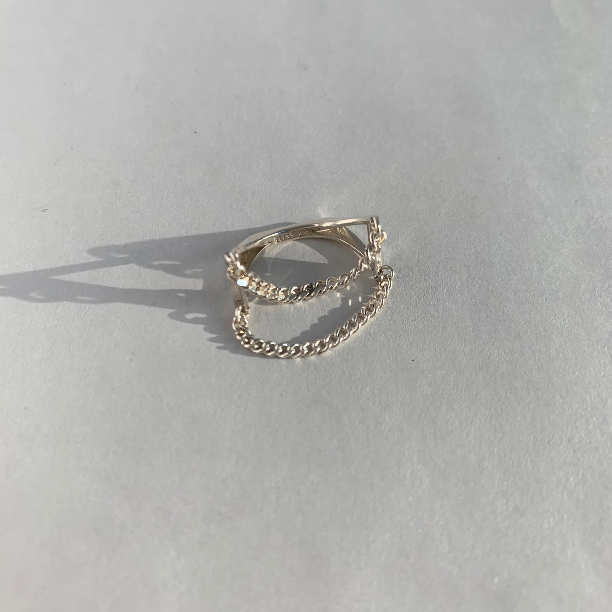 Unique Silver Chain Ring Size 5.5 - Vault Sale